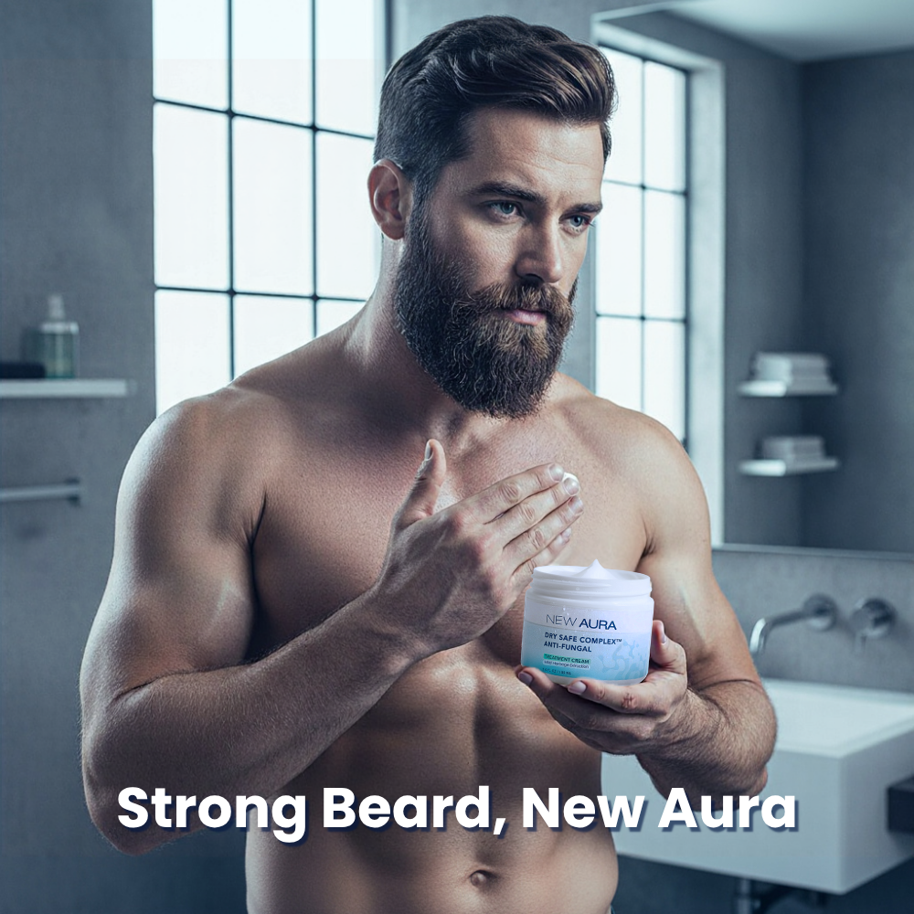 Natural Beard Cream – Calms Irritation, Itch & Flakes – New Aura