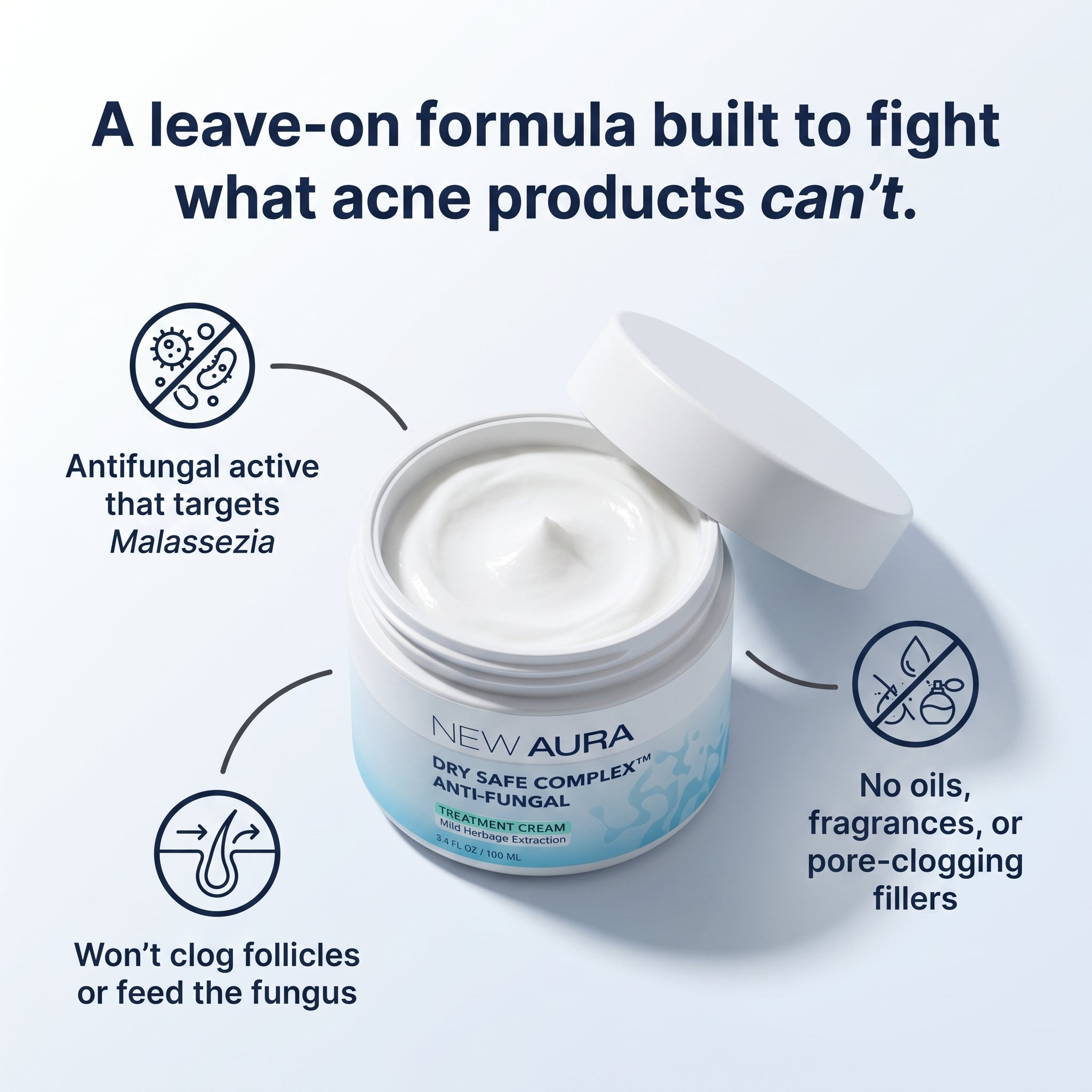 New Aura™ Men's Anti-Fungal Acne Cream