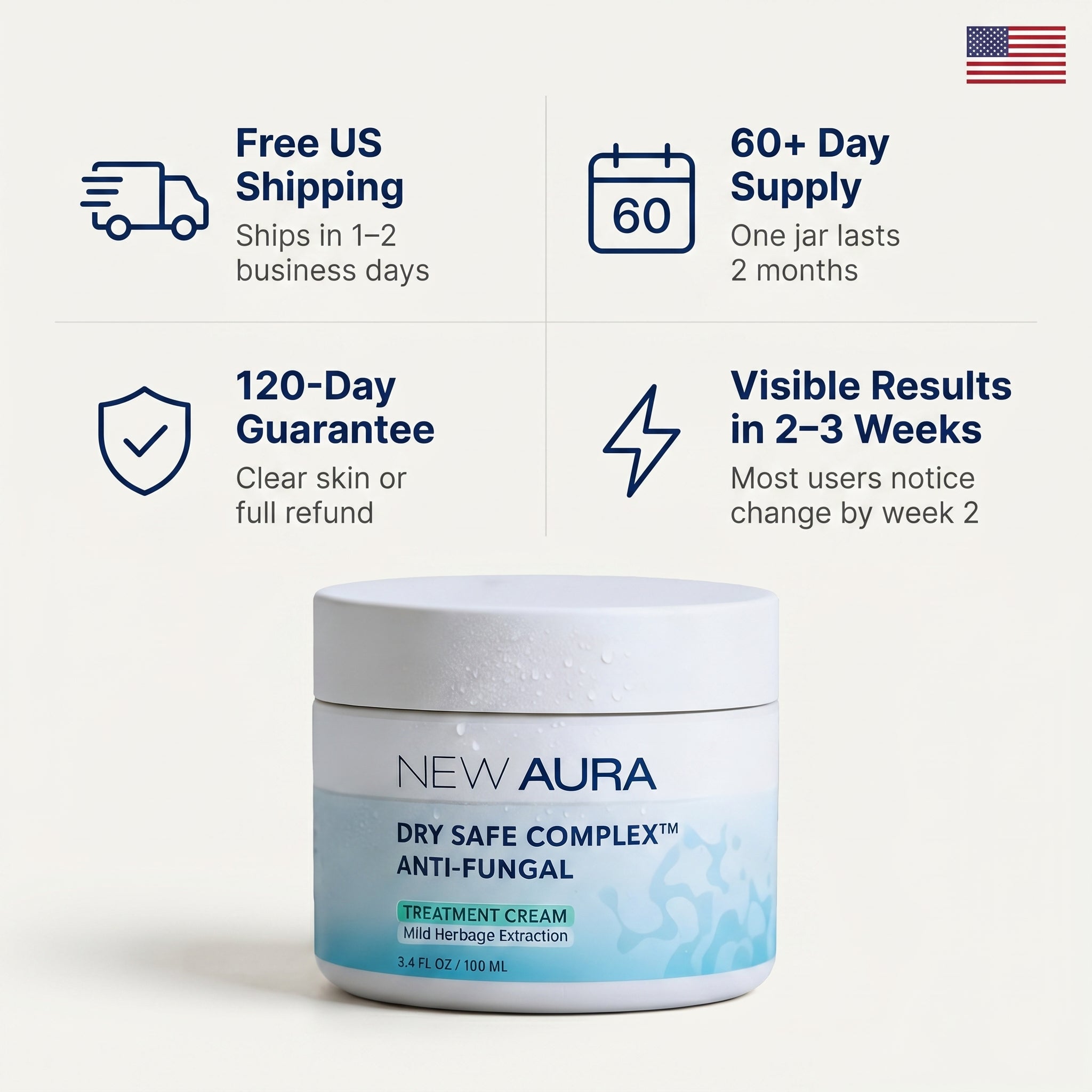 New Aura™ Men's Anti-Fungal Acne Cream