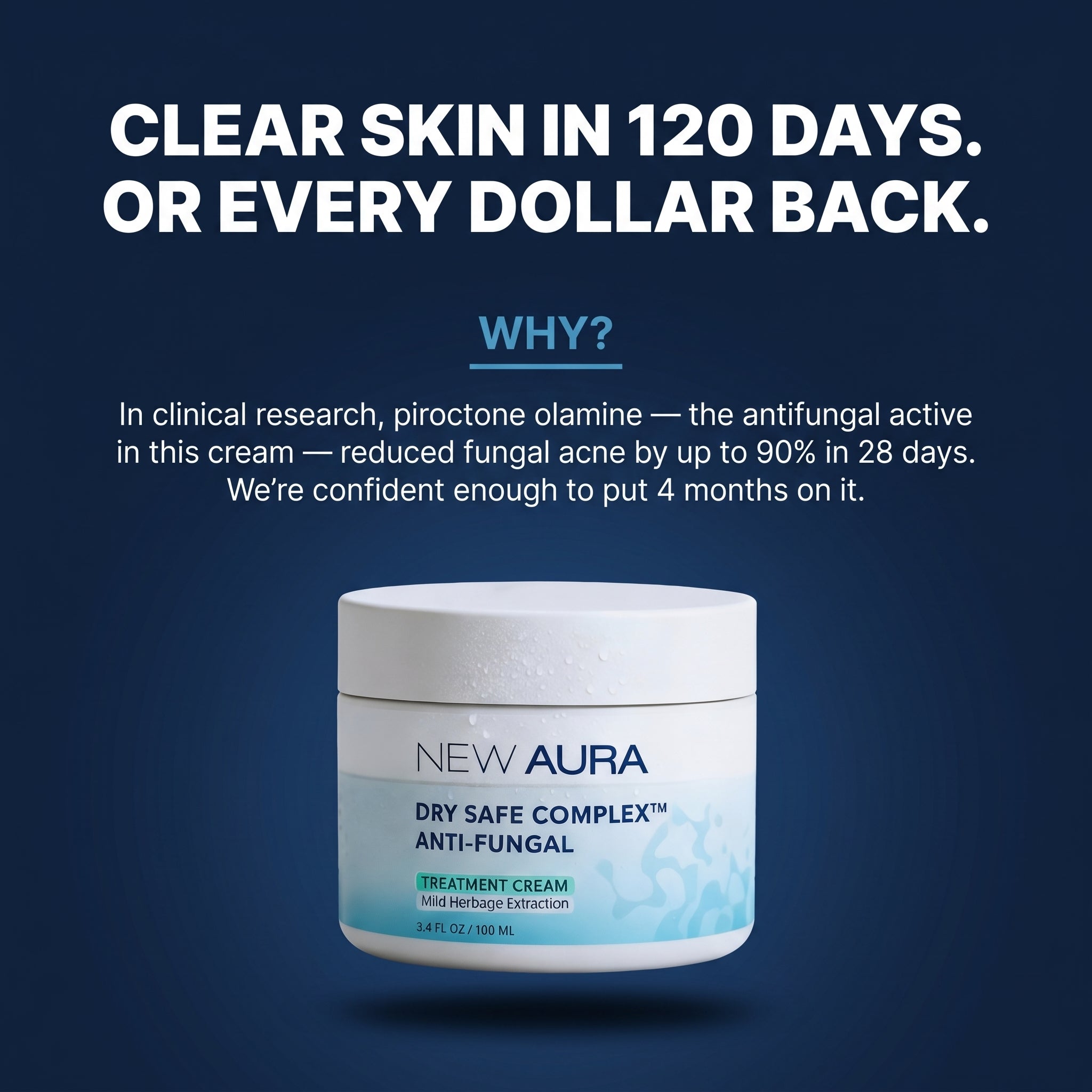 New Aura™ Men's Anti-Fungal Acne Cream